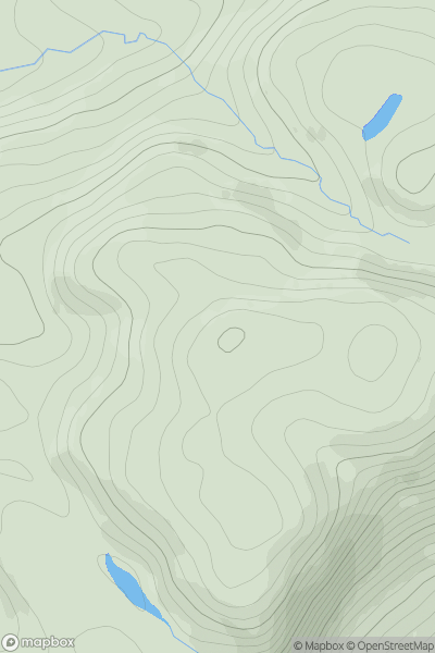 Thumbnail image for Creag Mhor [Kyle of Lochalsh to Garve] [NG903316] showing contour plot for surrounding peak